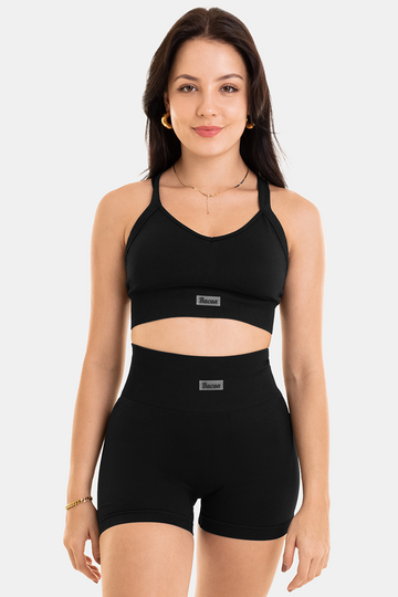 Bacon Active Sports Bra Seamless Base Bra // Black